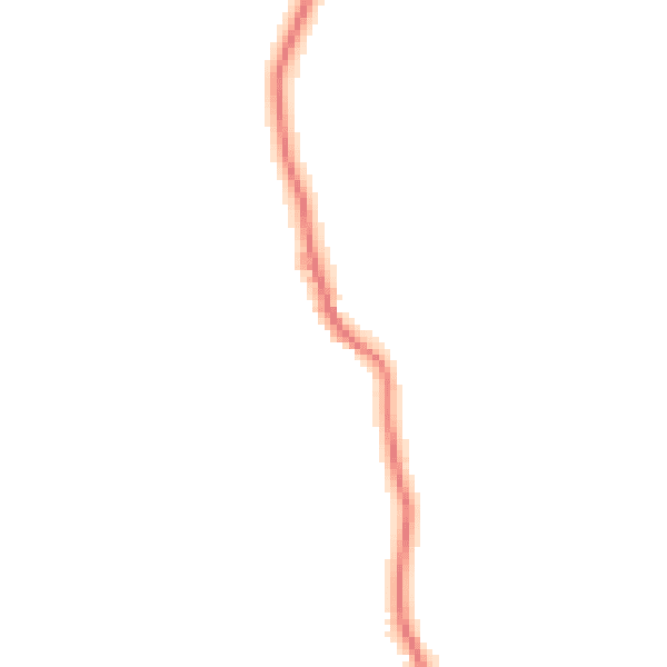 Night-time road noise heatmap for LA2 0DP