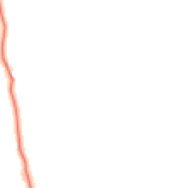 Night-time road noise heatmap for LA2 0DT
