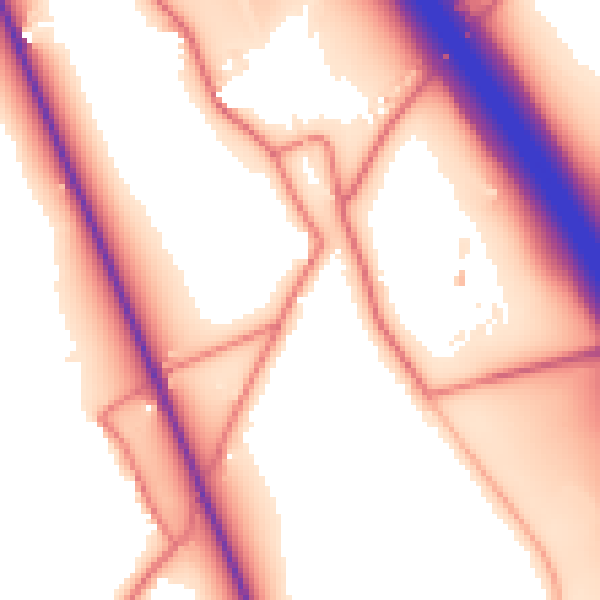 Daytime road noise heatmap for LA2 0HR