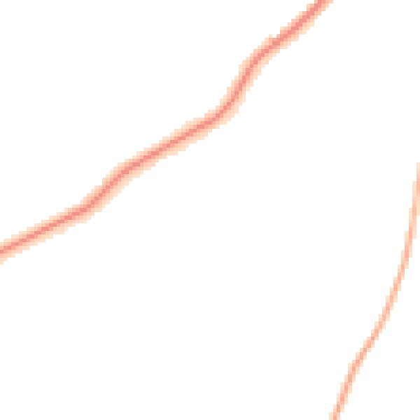 Night-time road noise heatmap for LA2 6EX