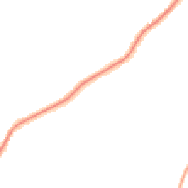Night-time road noise heatmap for LA2 6HD