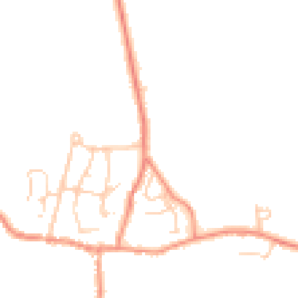 Daytime road noise heatmap for LA2 7AF