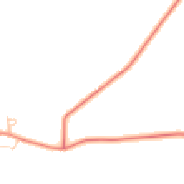 Daytime road noise heatmap for LA2 7AJ