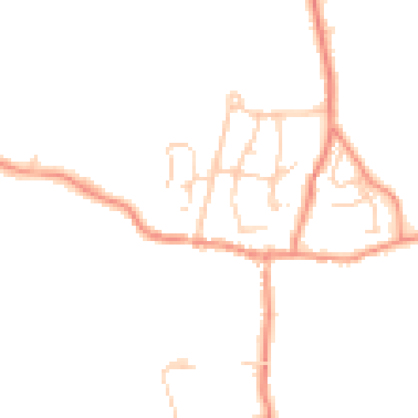 Daytime road noise heatmap for LA2 7JD