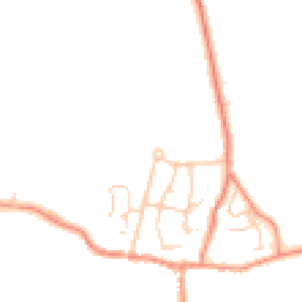 Daytime road noise heatmap for LA2 7JF