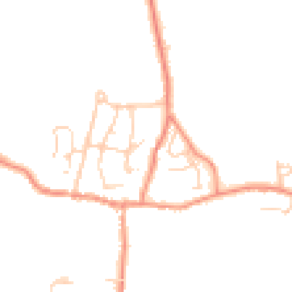 Daytime road noise heatmap for LA2 7JL