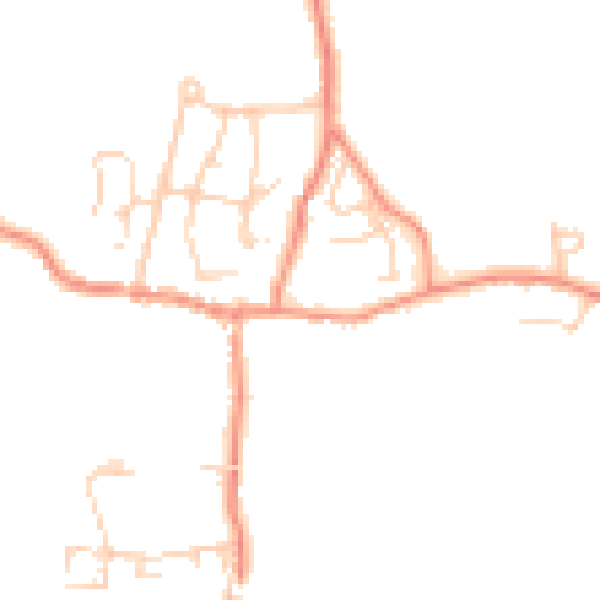Daytime road noise heatmap for LA2 7JX