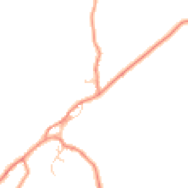 Daytime road noise heatmap for LA2 8BW