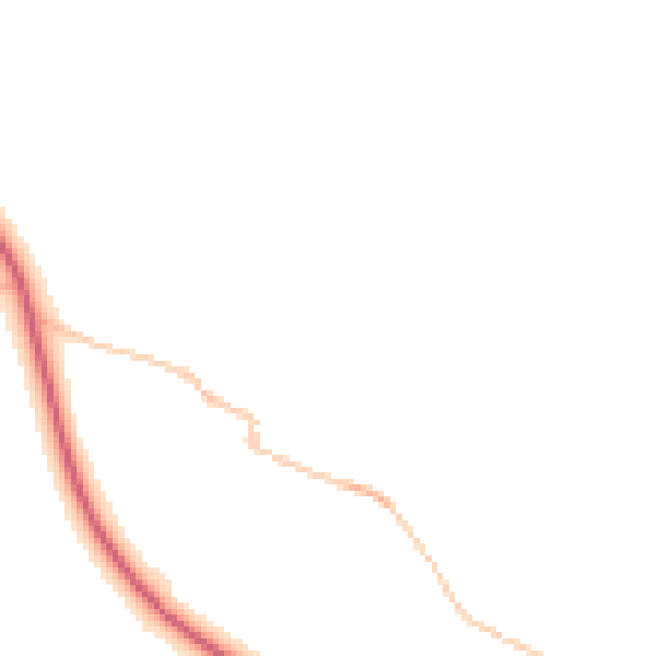 Night-time road noise heatmap for LA2 8EA