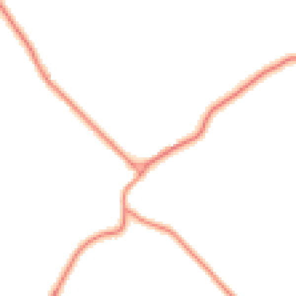 Daytime road noise heatmap for LA2 8ES