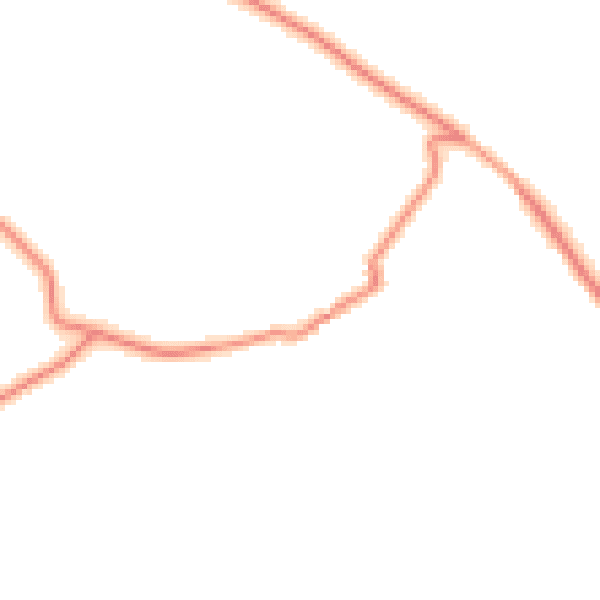 Daytime road noise heatmap for LA2 8HZ