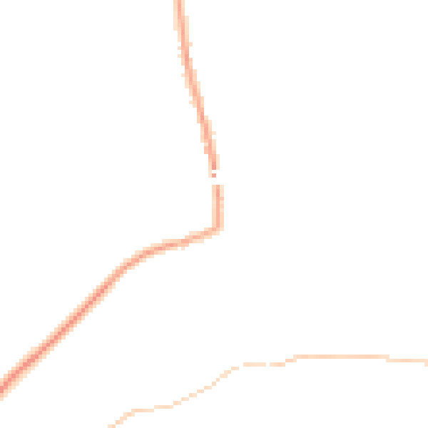 Night-time road noise heatmap for LA2 8JR