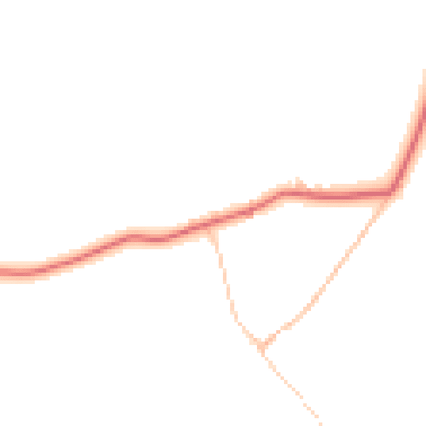 Daytime road noise heatmap for LA2 8LT
