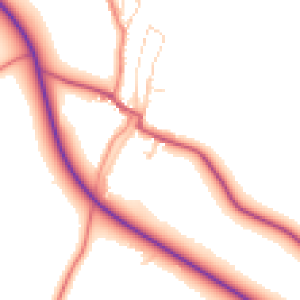 Daytime road noise heatmap for LA2 8RP