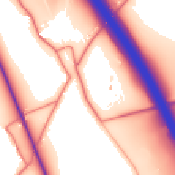 Daytime road noise heatmap for LA2 9DA