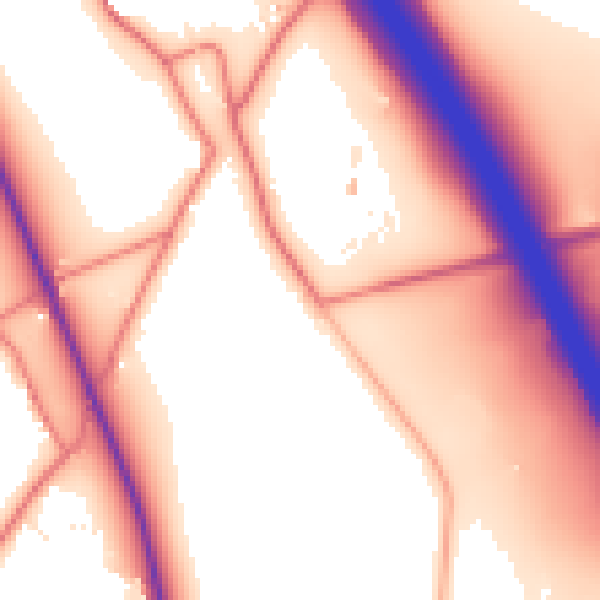 Daytime road noise heatmap for LA2 9DX