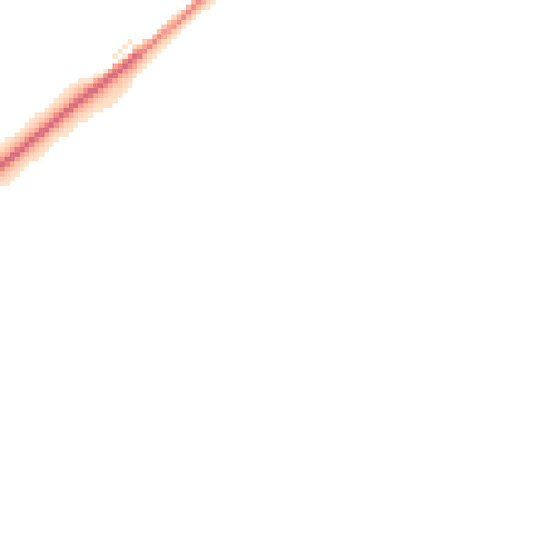 Night-time road noise heatmap for LA2 9GP