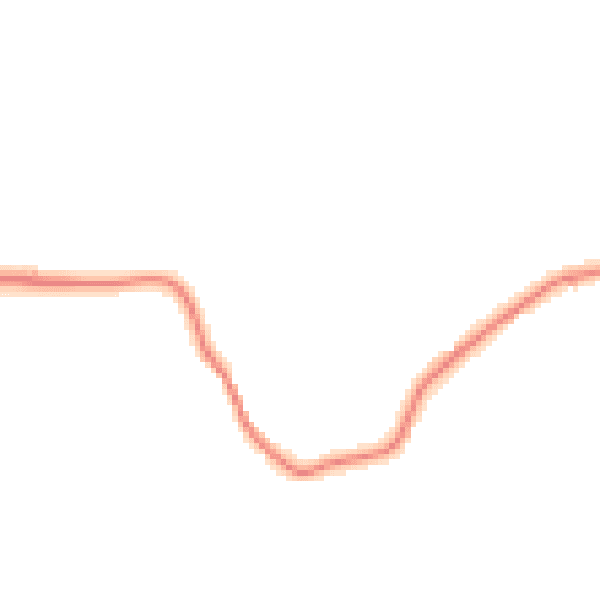Night-time road noise heatmap for LA2 9HU