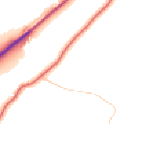 Daytime road noise heatmap for LA2 9JQ