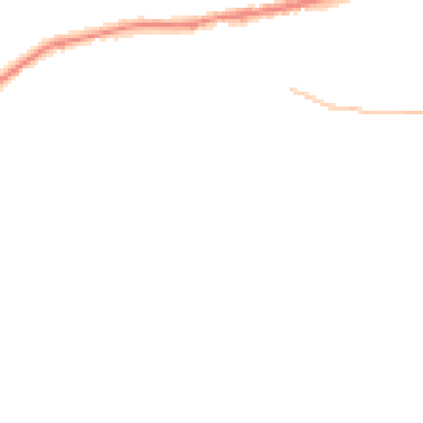 Night-time road noise heatmap for LA2 9NG
