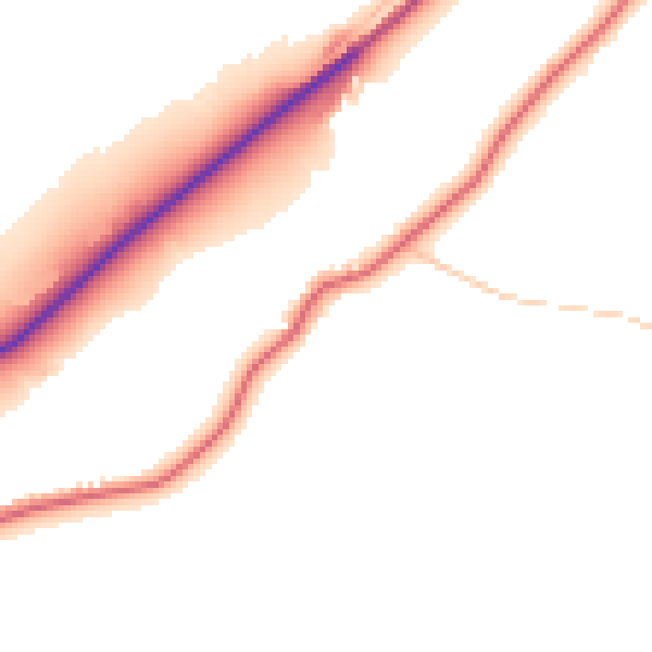 Daytime road noise heatmap for LA2 9RY