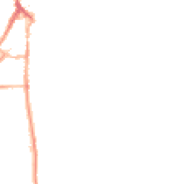 Night-time road noise heatmap for LA22 0AY