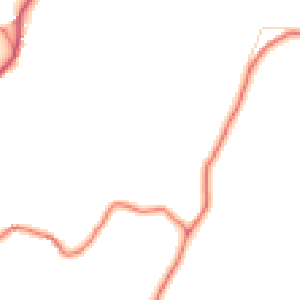 Daytime road noise heatmap for LA22 0JG