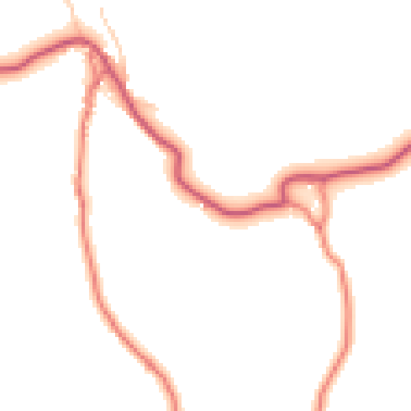 Daytime road noise heatmap for LA22 0LL
