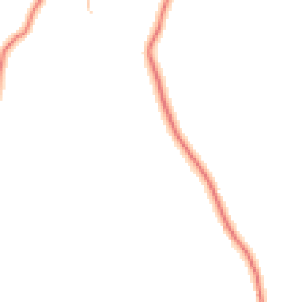 Daytime road noise heatmap for LA22 0QE