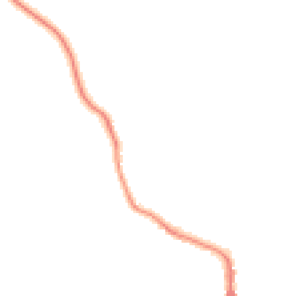 Night-time road noise heatmap for LA22 9BE