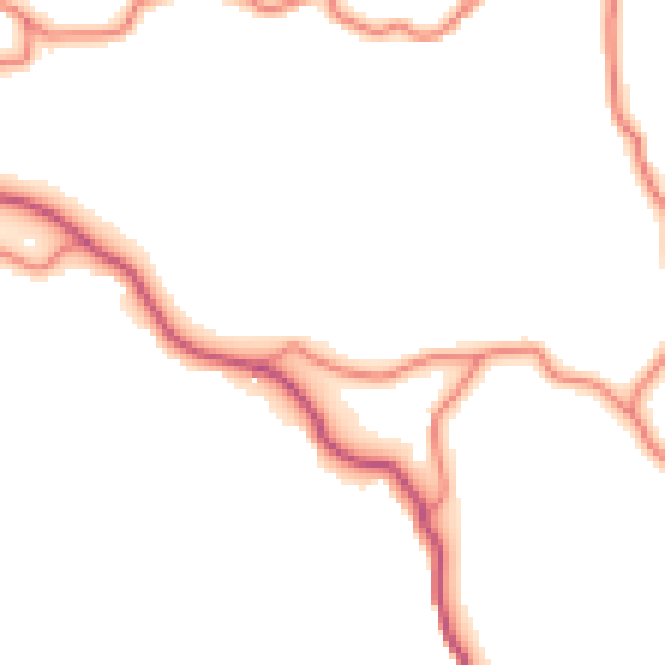 Daytime road noise heatmap for LA22 9HL