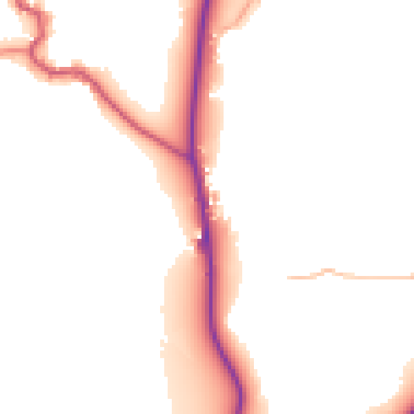 Daytime road noise heatmap for LA22 9PP