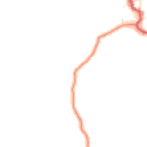 Daytime road noise heatmap for LA22 9PX