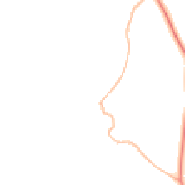 Night-time road noise heatmap for LA22 9QA