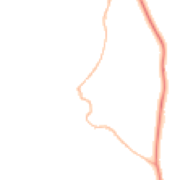 Night-time road noise heatmap for LA22 9SZ