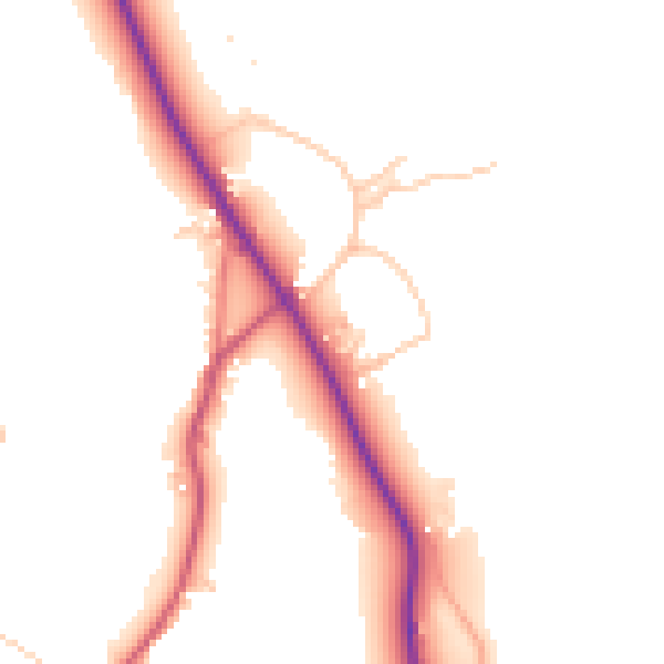Daytime road noise heatmap for LA22 9TF
