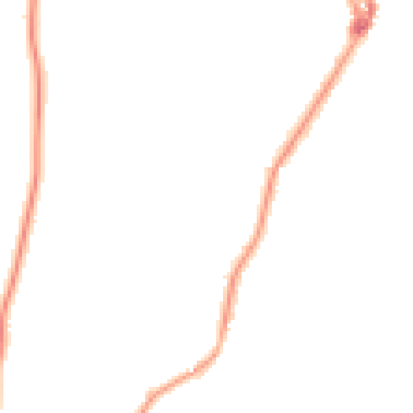 Night-time road noise heatmap for LA23 1DJ