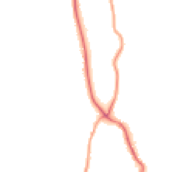 Night-time road noise heatmap for LA23 1HE