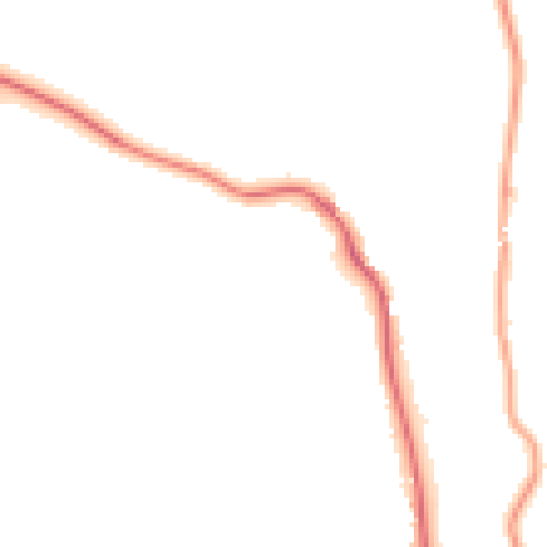 Night-time road noise heatmap for LA23 1HY