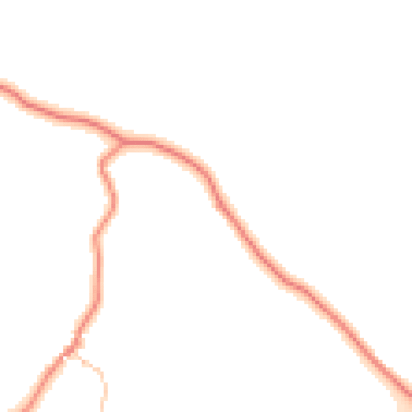 Daytime road noise heatmap for LA23 1JR