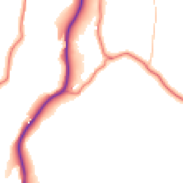 Daytime road noise heatmap for LA23 1NU