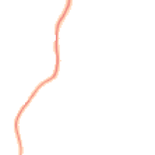 Night-time road noise heatmap for LA23 1NU
