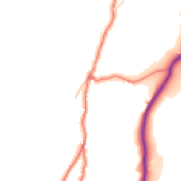 Daytime road noise heatmap for LA23 1PF