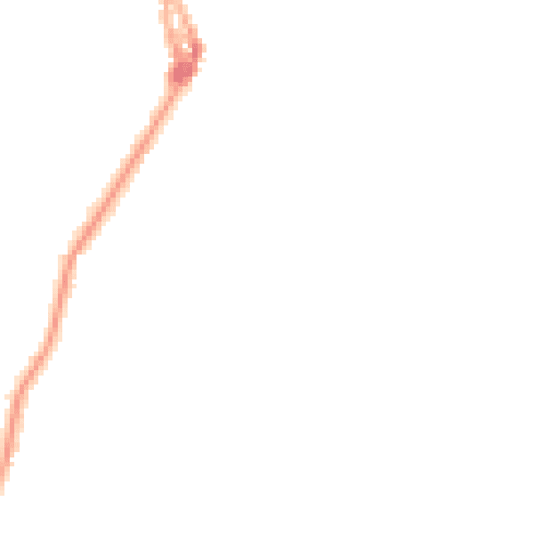 Night-time road noise heatmap for LA23 2AT
