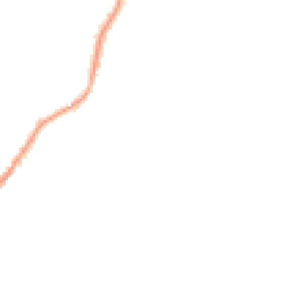 Night-time road noise heatmap for LA23 2HA