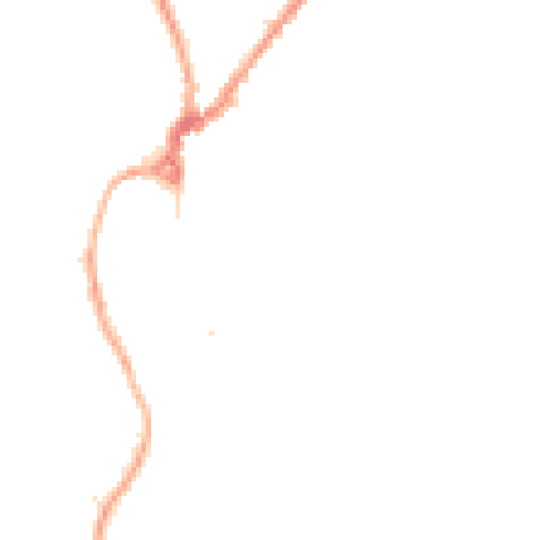 Night-time road noise heatmap for LA23 3AL