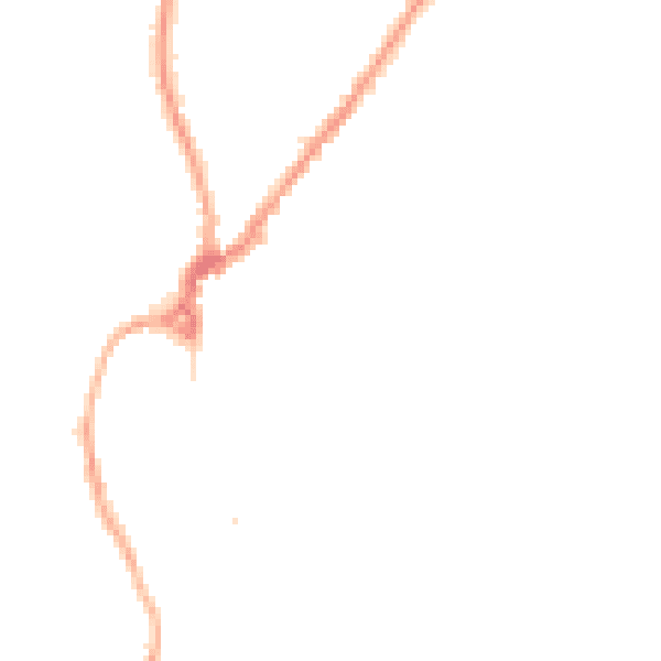 Night-time road noise heatmap for LA23 3AQ