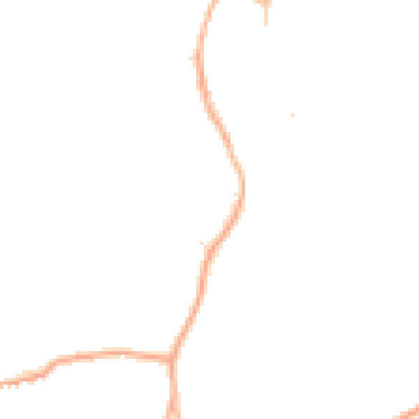 Night-time road noise heatmap for LA23 3HA