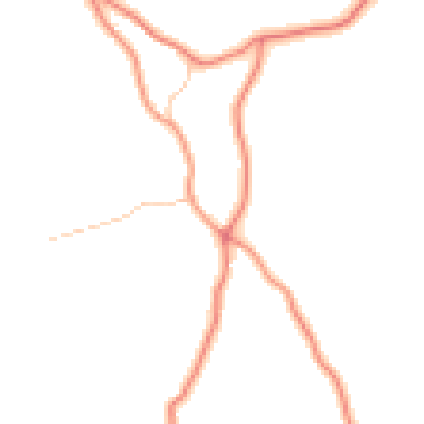 Daytime road noise heatmap for LA23 3NR