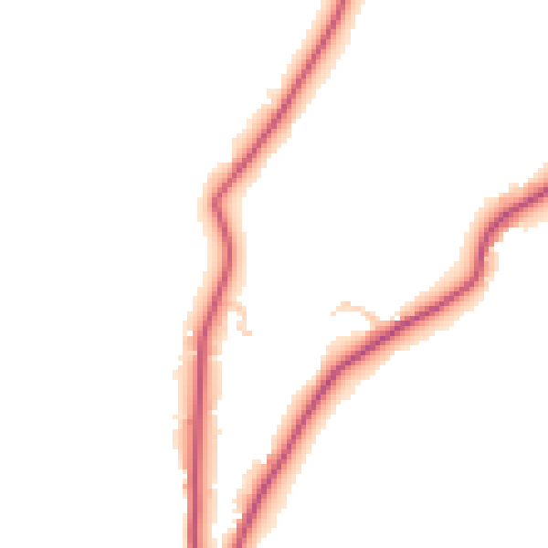 Daytime road noise heatmap for LA23 3QR